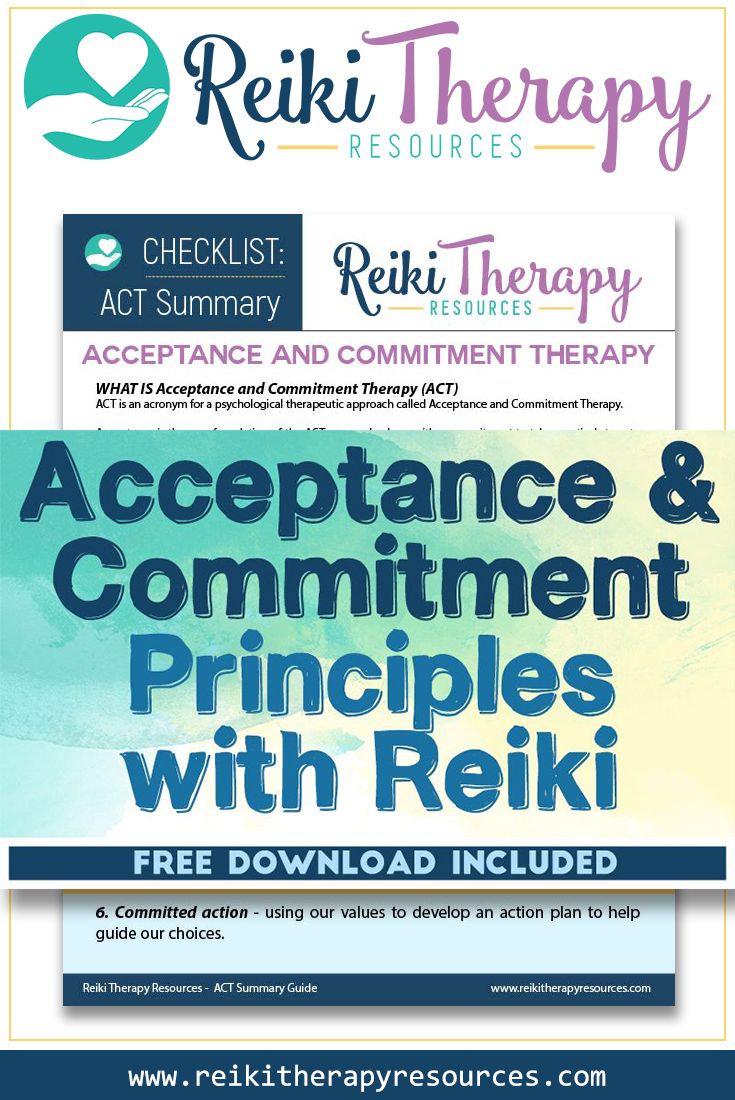 Acceptance & Commitment Principles with Reiki