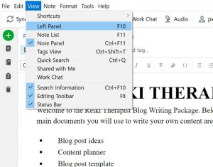Blogging With Evernote