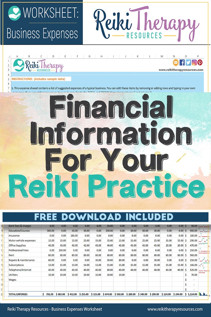 Recording Financial Information For Your Reiki Practice Recording Financial Information For Your Reiki Practice