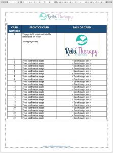 How to Create Index Cards for Your Reiki Practice