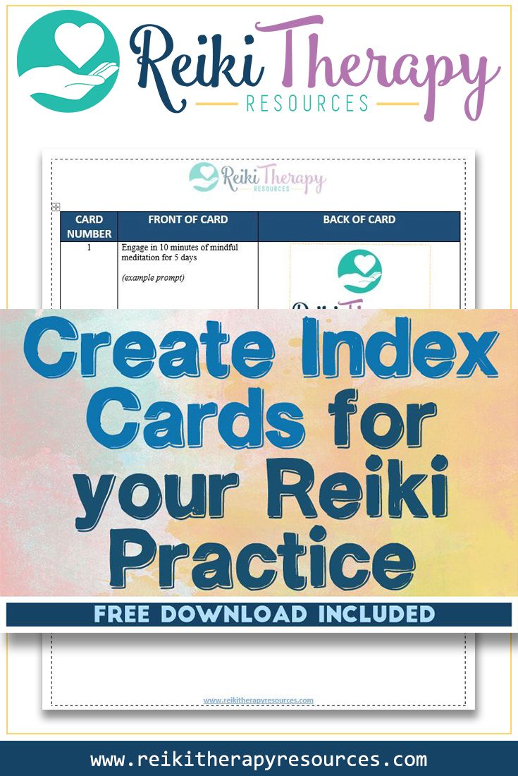 How to Create Index Cards for Your Reiki Practice How to Create Index Cards for Your Reiki Practice