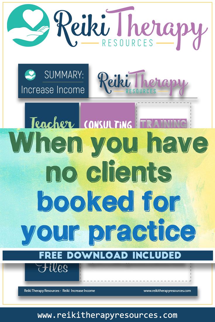 When You Have No Clients Booked For Your Reiki Practice When You Have No Clients Booked For Your Reiki Practice