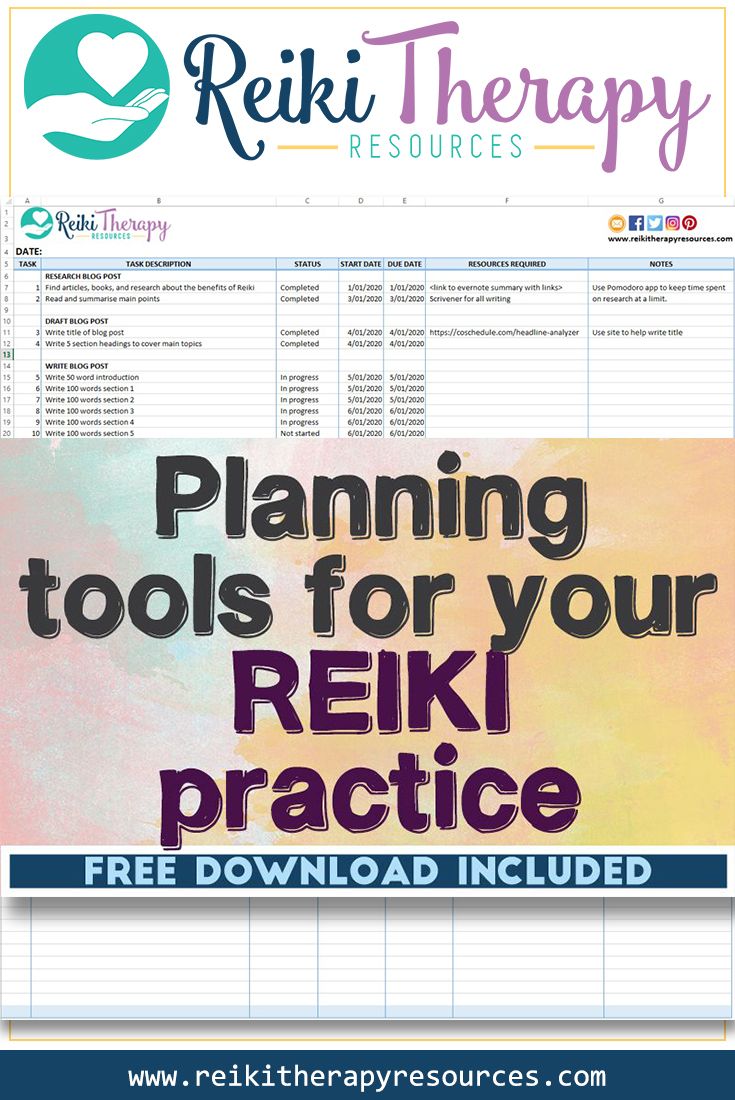 10 Planning Tools for Your Reiki Practice