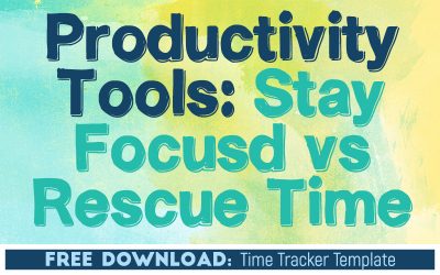 Productivity Tools: Stay Focusd vs Rescue Time