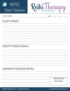 Client Session Notes Template