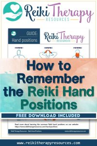 How to Remember the Reiki Hand Positions