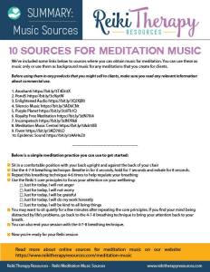 Online Sources for Meditation Music