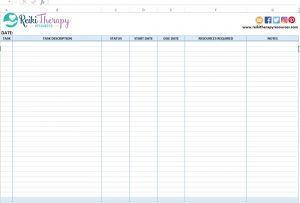 Planning Template for Your Reiki Practice