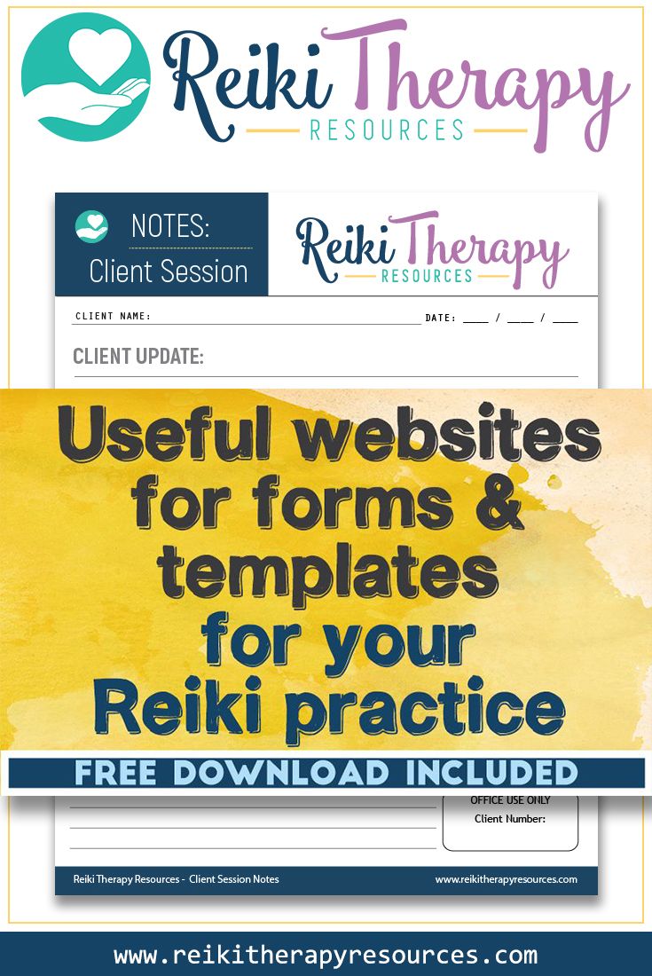 Useful Websites for Forms and Templates for Your Reiki Practice